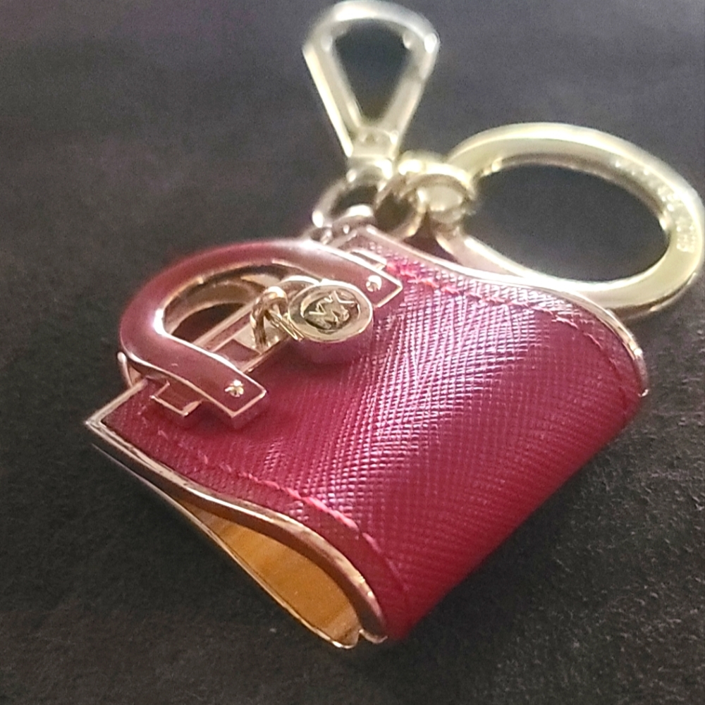 Authentic Michael Kors Adorable Purse Bag Charm  w/car Keyring